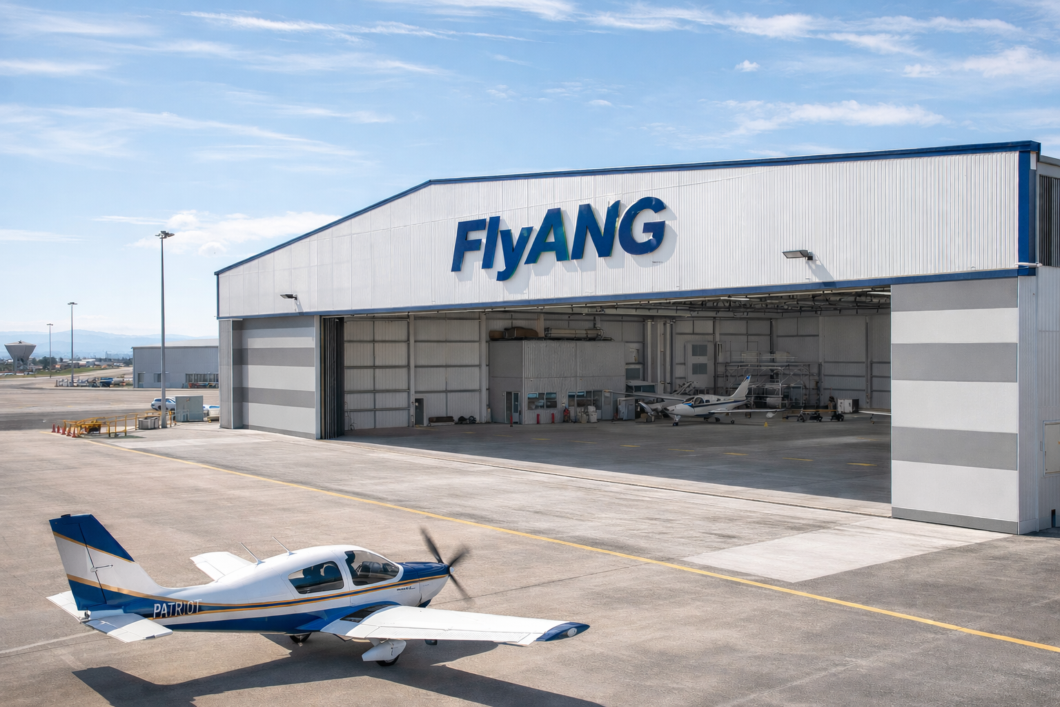 Hangar exterior